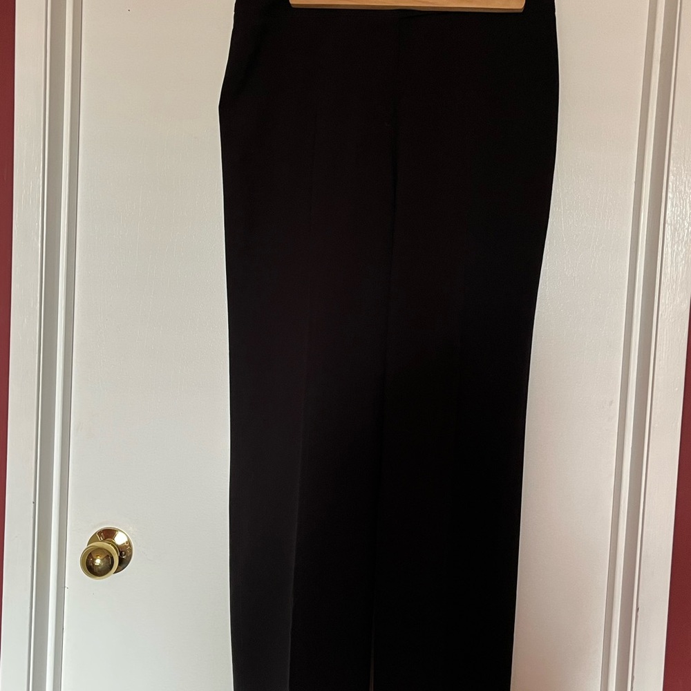 Josephine Chaus Women’s Black Straight Wide Leg Trouser